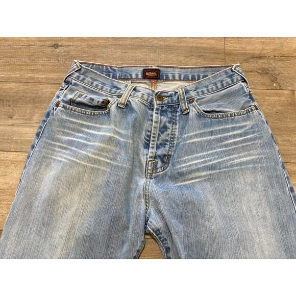 Von Dutch Jeans Mens 34 x 32 Blue Straight Leg Vintage USA Made Denim Flying Eye - Picture 2 of 13